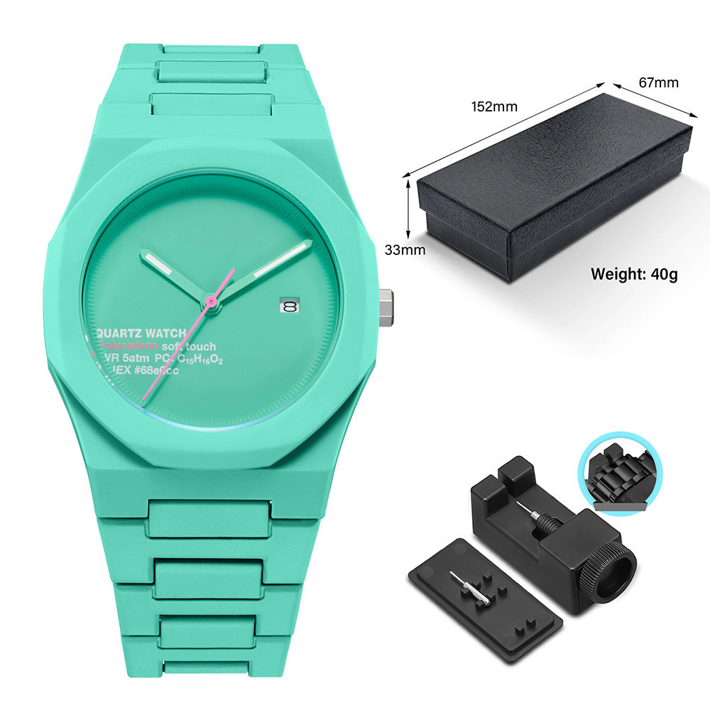 Fashionable waterproof quartz watch