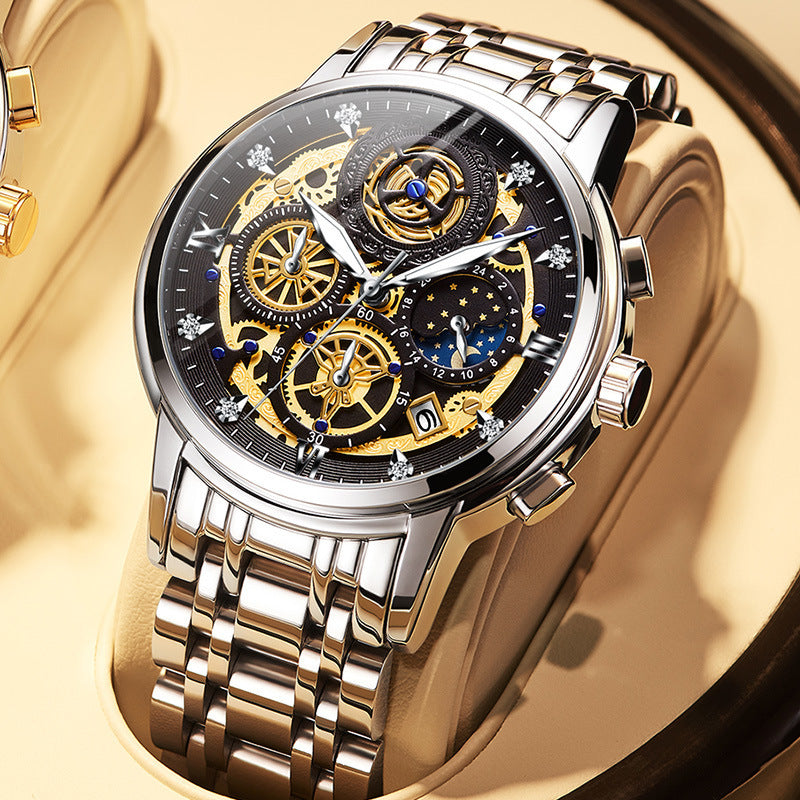 New fashion stainless steel men's watch