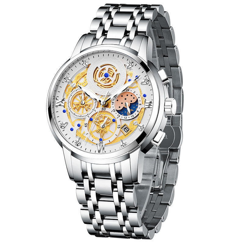 New fashion stainless steel men's watch