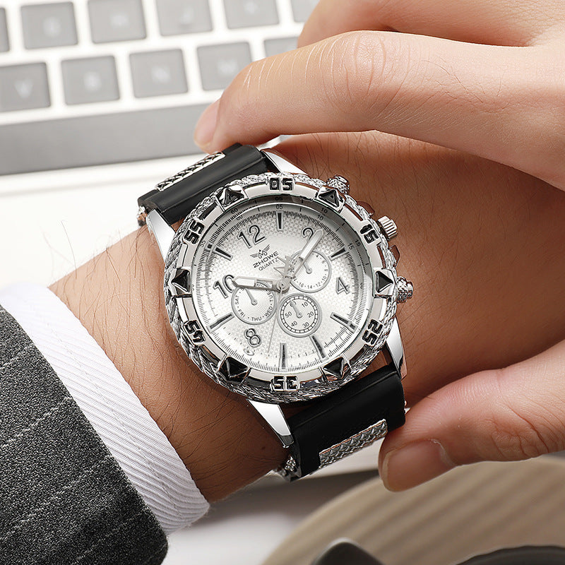 Premium men's watch with large dial