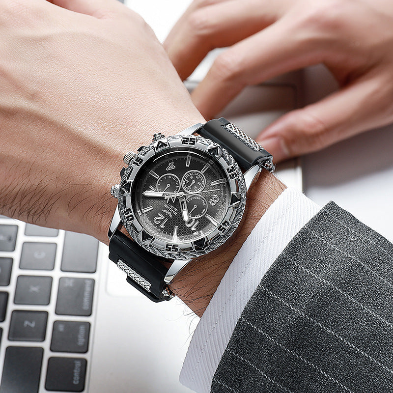 Premium men's watch with large dial