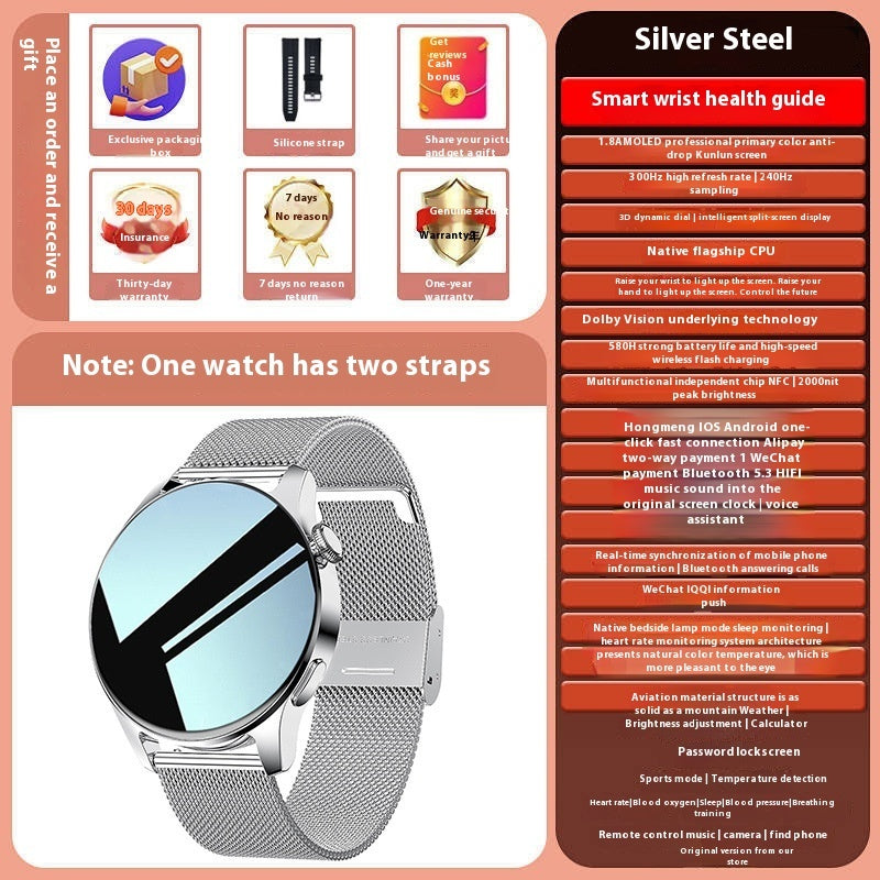 Bluetooth Smart Watch with Call and Heart Rate