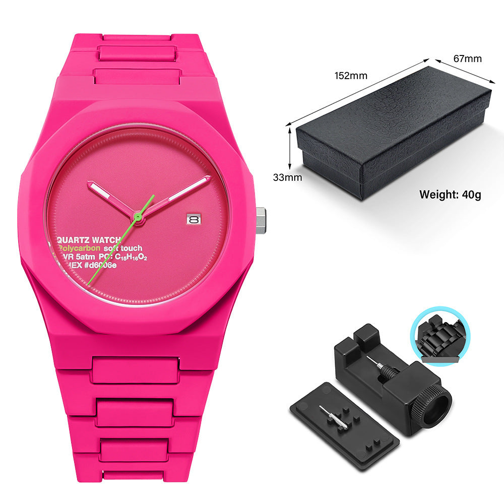 Fashionable waterproof quartz watch