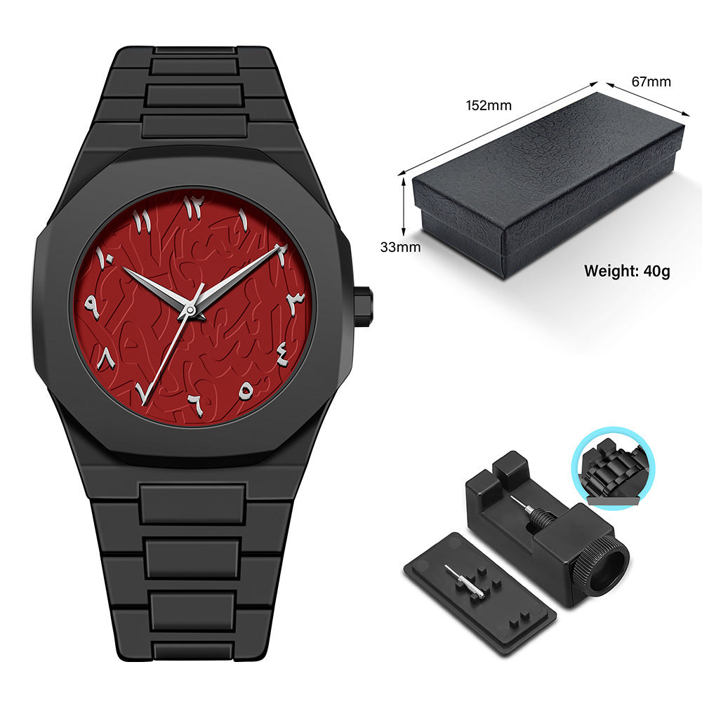 Fashionable waterproof quartz watch