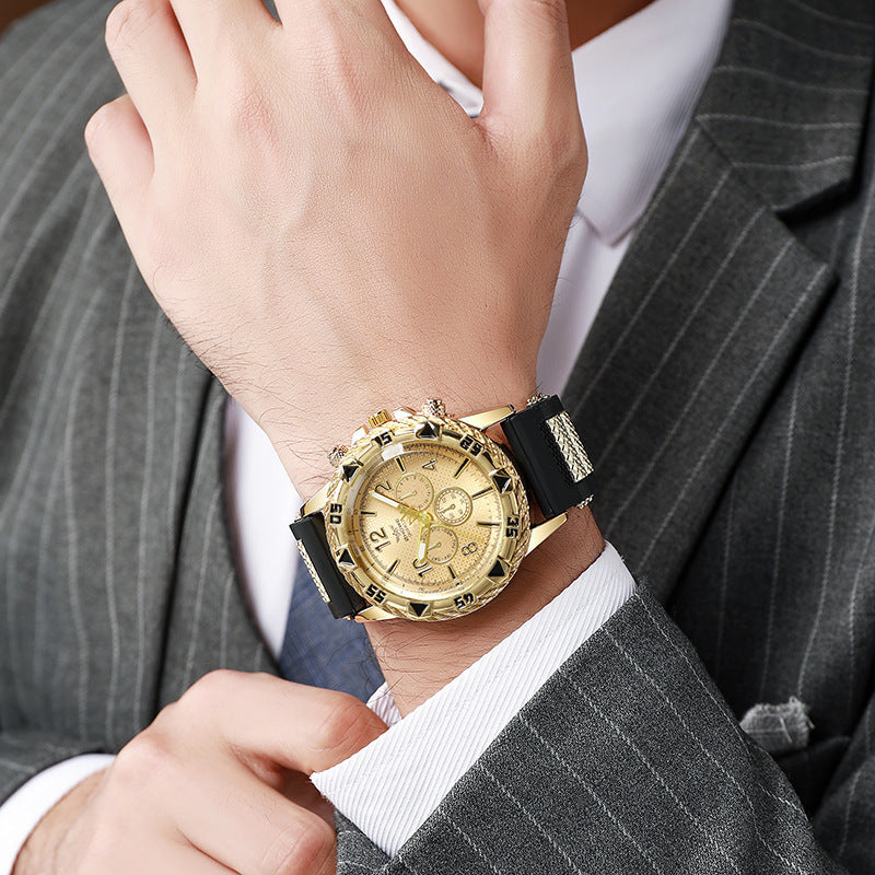 Premium men's watch with large dial