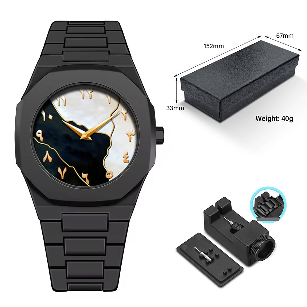 Fashionable waterproof quartz watch