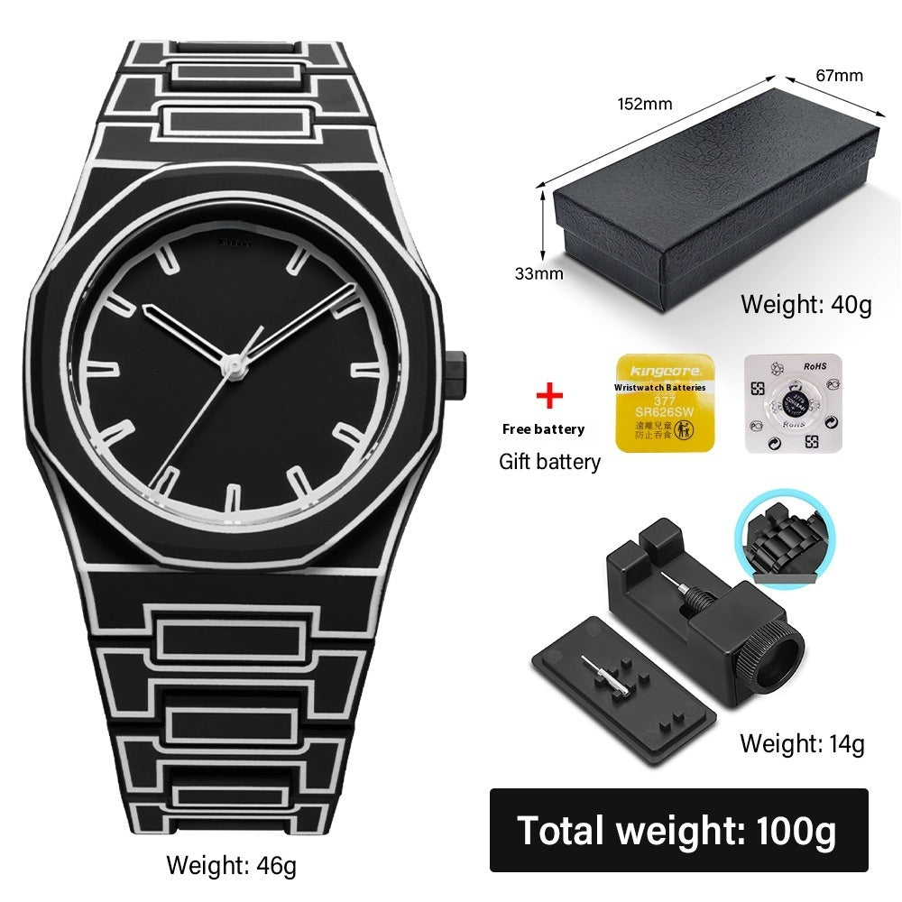 Fashionable waterproof quartz watch