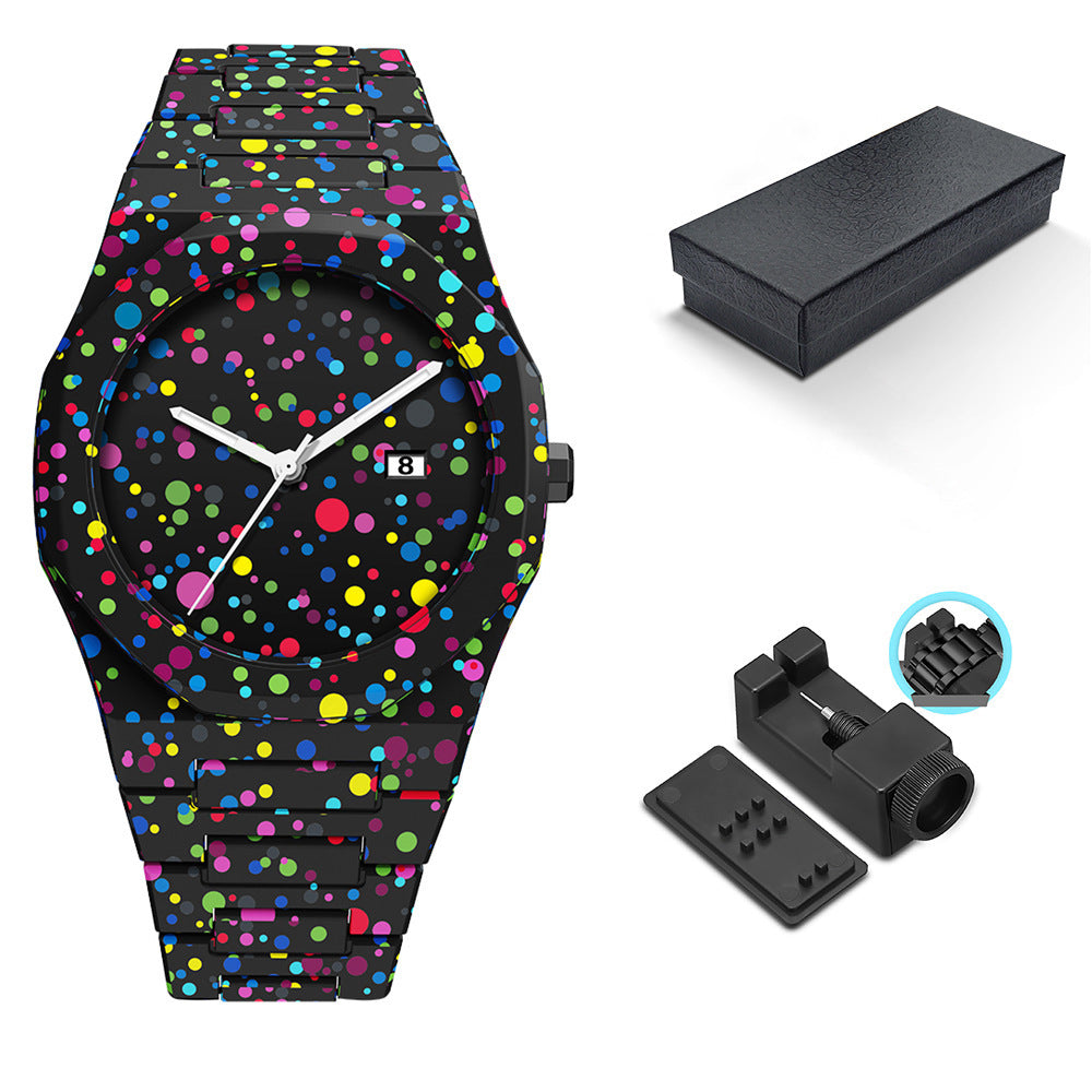 Fashionable waterproof quartz watch