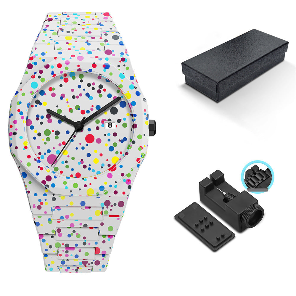 Fashionable waterproof quartz watch