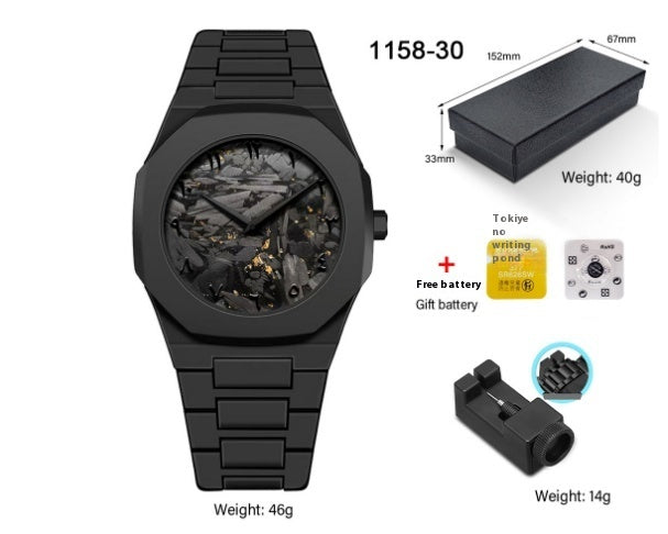 Fashionable waterproof quartz watch