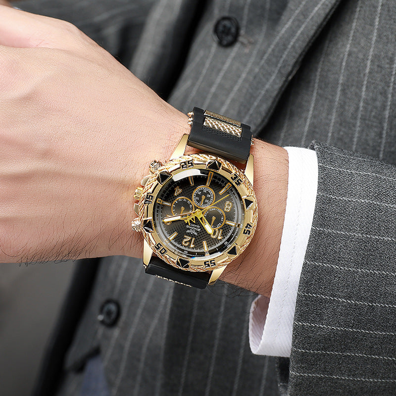 Premium men's watch with large dial