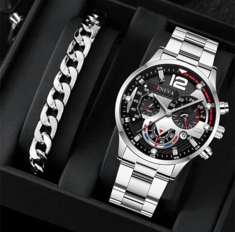 Three Eyes Quartz Watch Bracelet Set - Valentine's Day Gifts