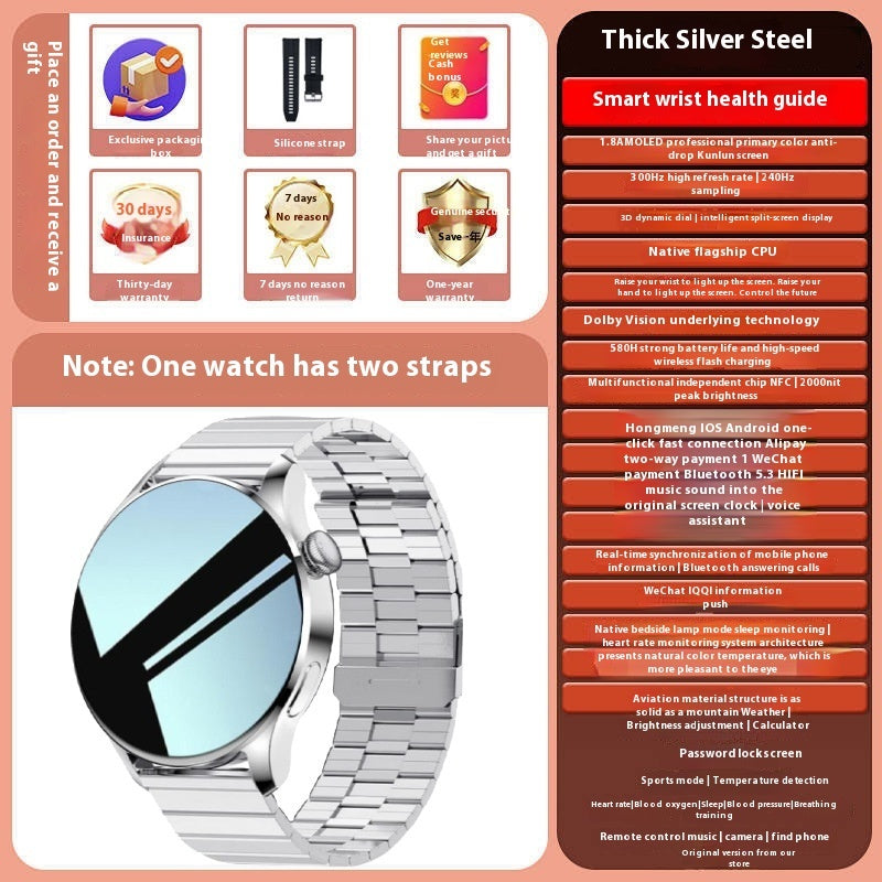 Bluetooth Smart Watch with Call and Heart Rate