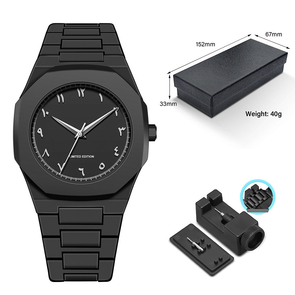 Fashionable waterproof quartz watch